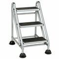 Cosco 11834GGB1 3-Step Commercial Rolling Step Ladder 31211834GGB1